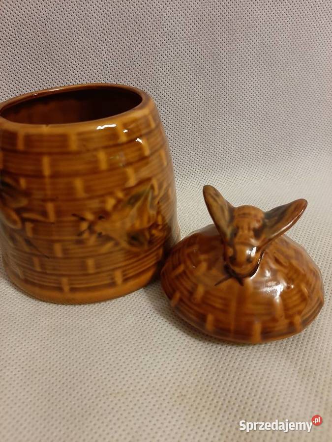 Śliczny pojemnik do miodu z pszczółką Inowrocław sprzedam