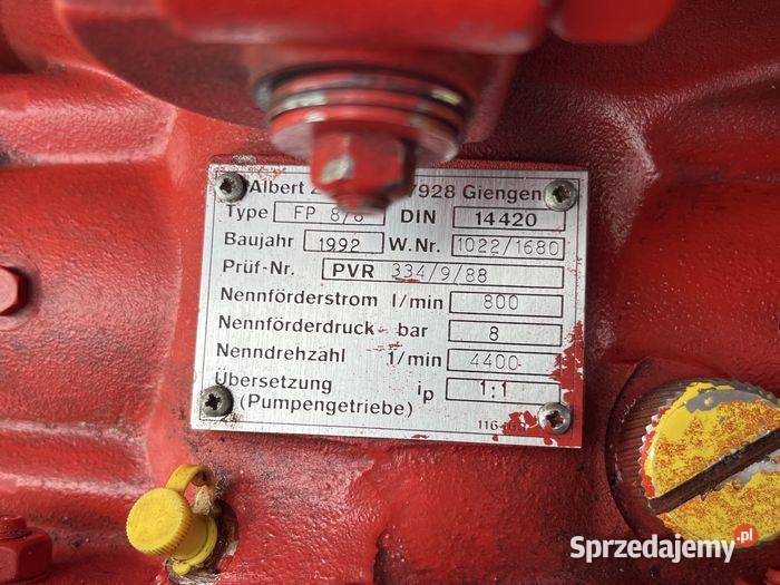 Motopompa Ziegler FP 88 91 mtg Tuliszków