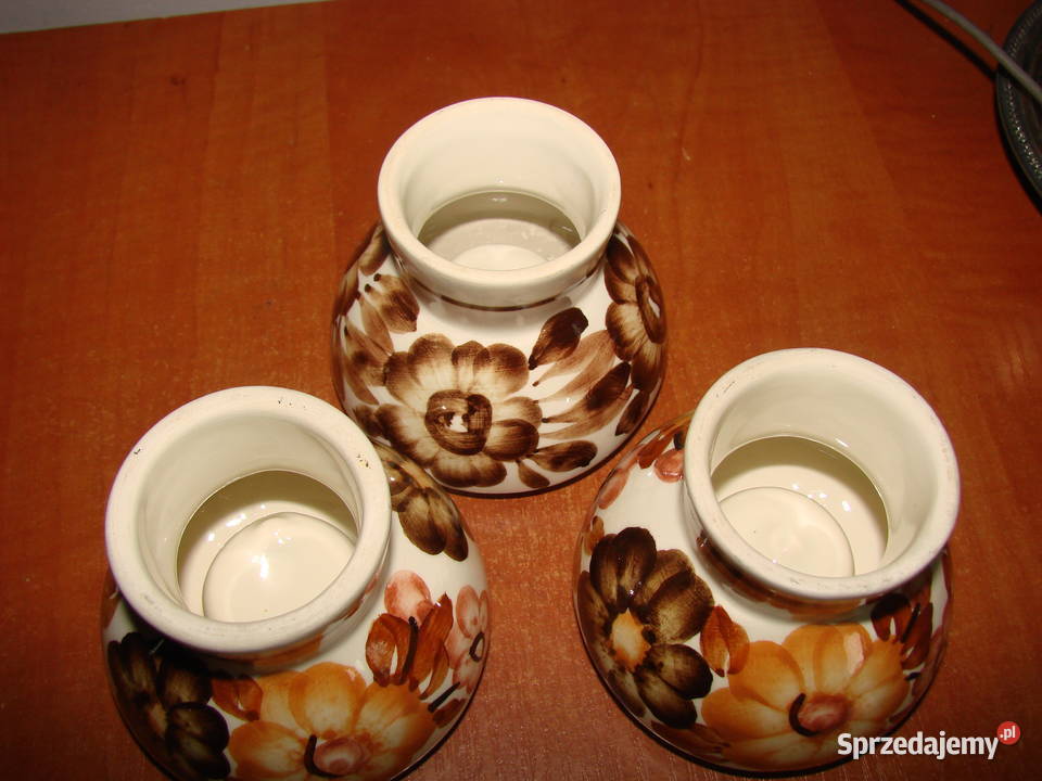 Włocławek fajansowy świecznik
