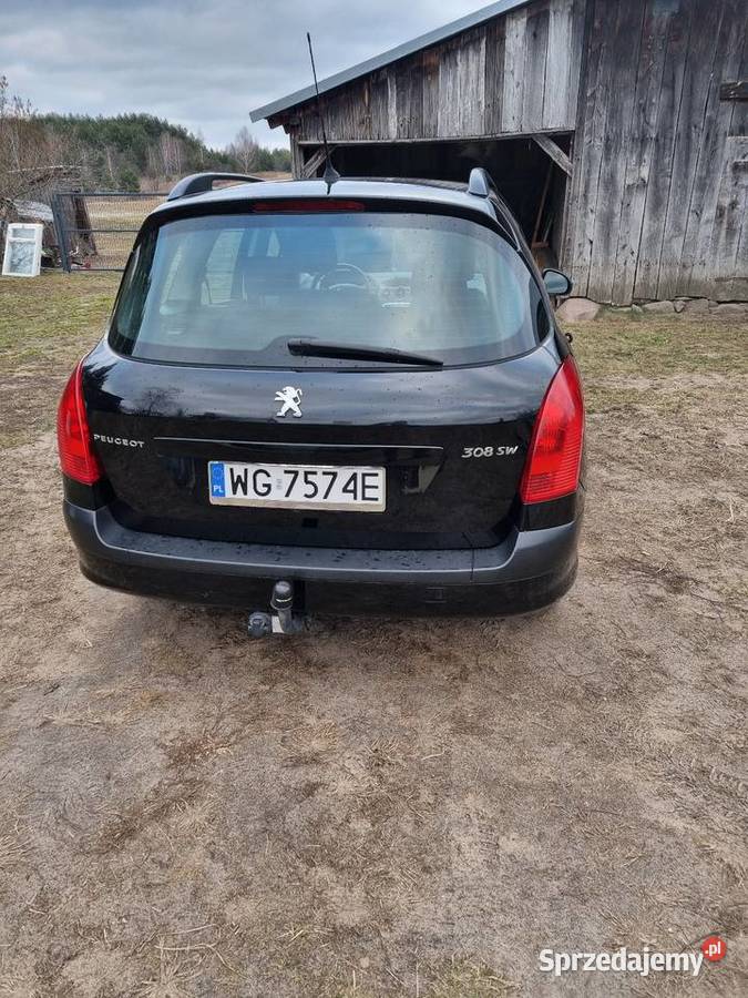Peugeot 308 kombi diesel czarny Władysławów sprzedam