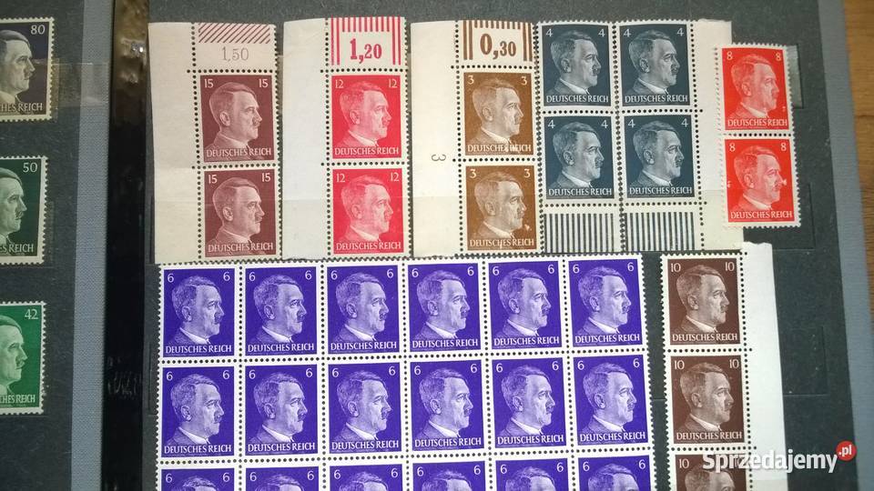 znaczki III RZESZA zestaw 79 czyste Warszawa