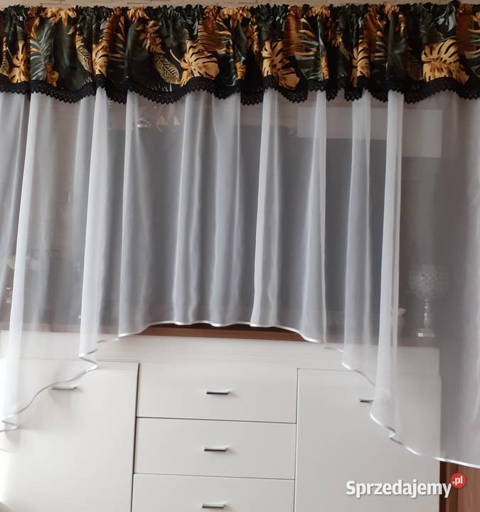 Firana liść monstera łuk Mława sprzedam