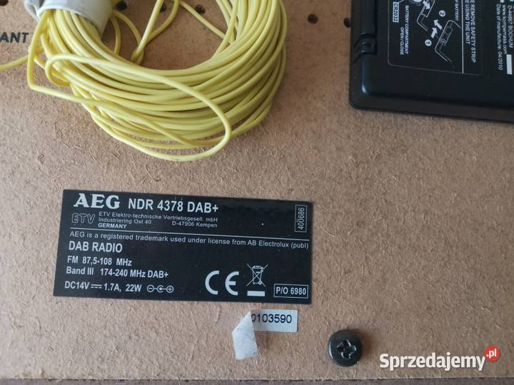 radio cyfrowe aeg NDR 4378 Elektronika