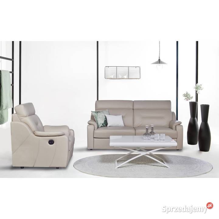 Komfortowy skórzanyfotel elektryczny PAPAVERO mazowieckie Warszawa sprzedam