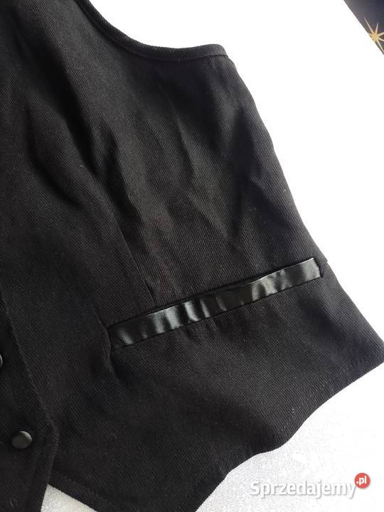 4042 LXL Shein Czarna biznesowa kamizelka Kraków