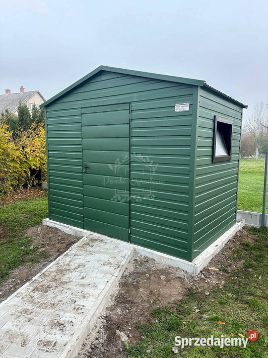 Schowek Domek ogrodowy 3x2m drzwi zielony dach Międzyrzecz