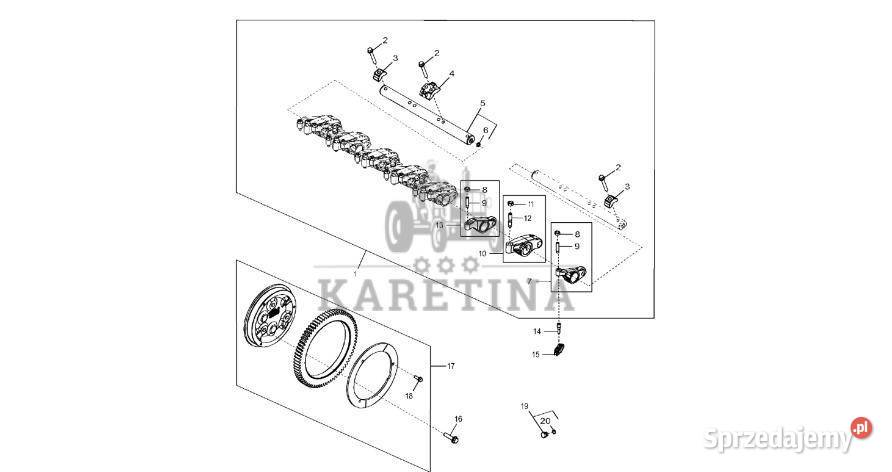 John Deere 9470RX Ramię wahacza RE508660 Silnik Jastrzębniki