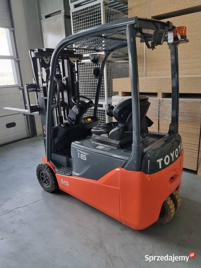 Wózek widłowy 3 kołowy 8FBET16 Toyota 2018r 43m mazowieckie Siedlce