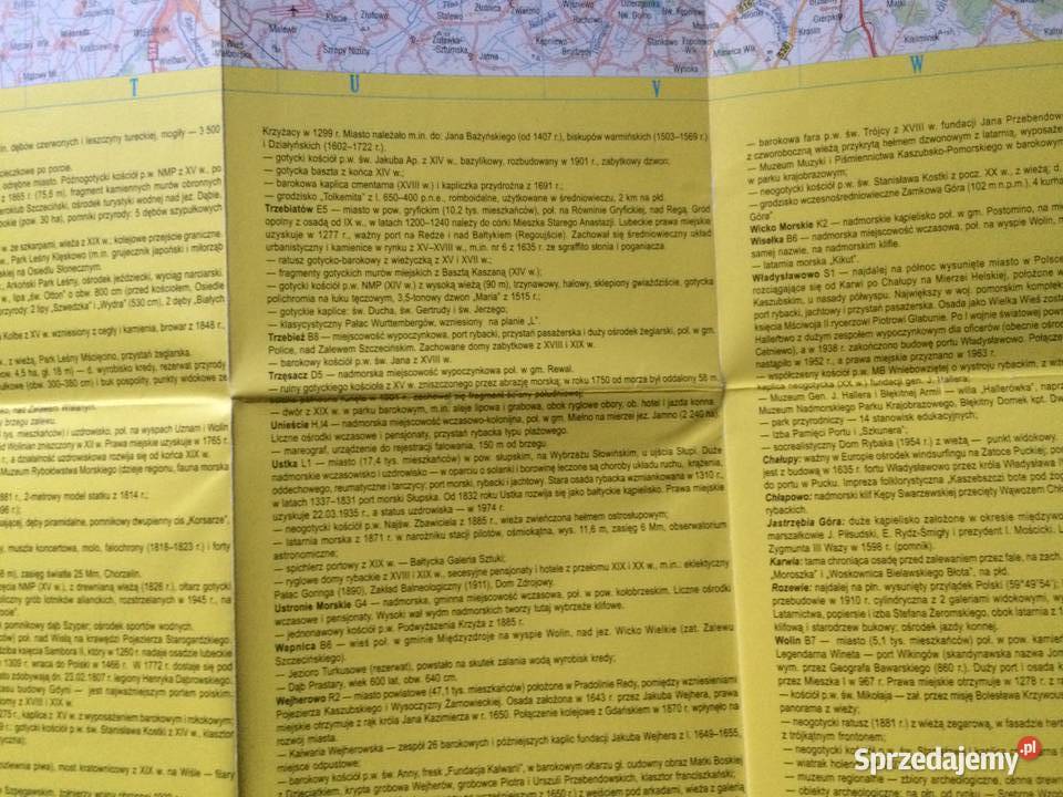 734 Mapa Wybrzeże Bałtyku Szczecina I Okolic Szczecin sprzedam