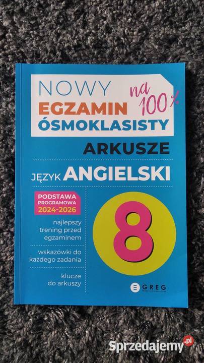 Egzamin ósmoklasisty na 100 2026 język angielski wielkopolskie Nowy Tomyśl