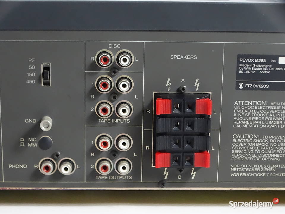 Amplituner REVOX B 285 Legendarny Klasyk HiFi Biłgoraj