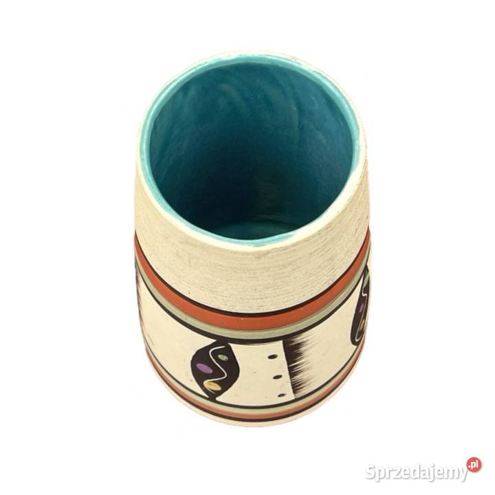 Ciekawy wazon ceramiczny Bay Keramik Niemcy lata wielokolorowy Warszawa