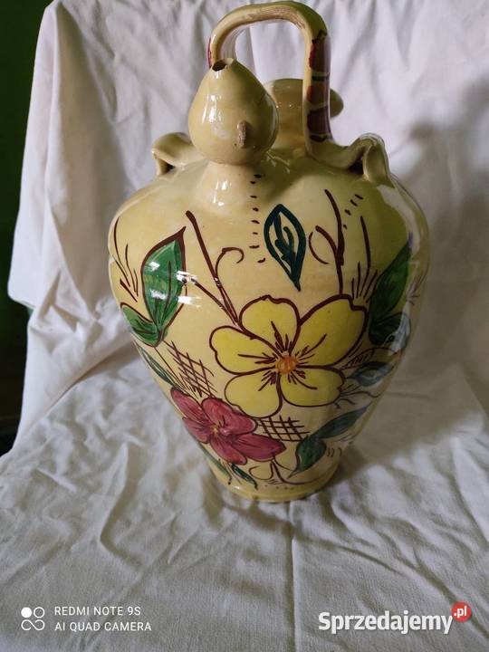 Vintage Chevrette gliniany francuski dzbanek na mazowieckie Iłża