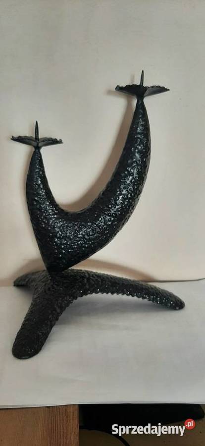 Świecznik modernistyczny lata 60 dolnośląskie Świdnica