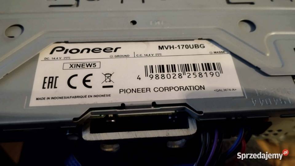 Pioneer MVH 170ubg Radio samochodowe USB Łódź