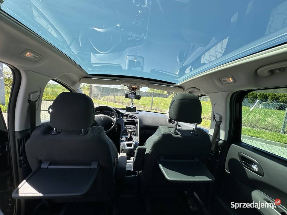 Peugeot 5008 16 hdi 2013 7 osób czarny Kaczki Średnie