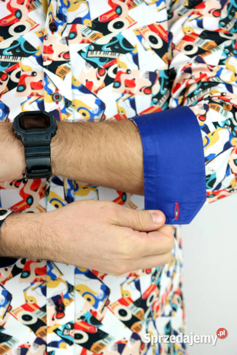 DANIEL BESSI Koszula Męska Fb037 Kolorowa Ostrów Wielkopolski sprzedam