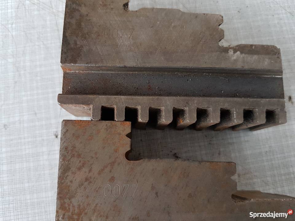 Lewe prawe szczęki tokarskie do uchwytu 160mm Mogilno