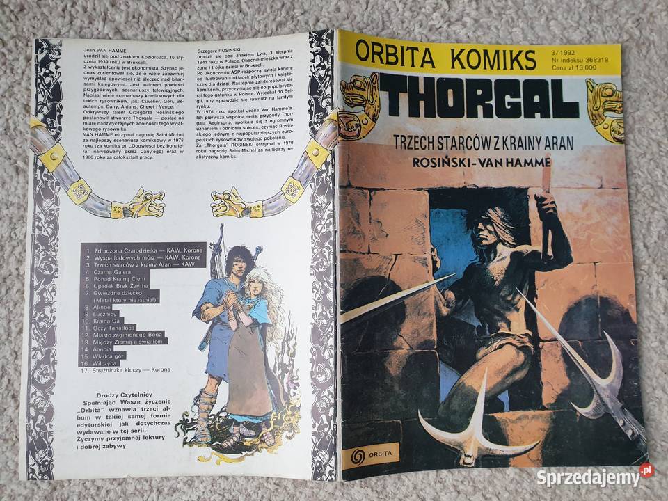 Thaorgal Trzech Starców z Krainy Aran Orbita Polskie Komiksy Gdynia