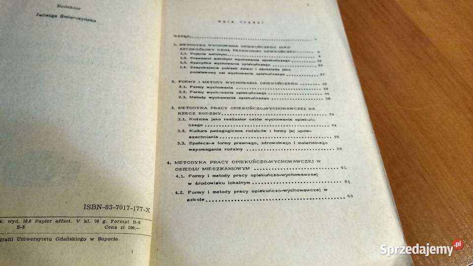Wybrane zagadnienia z metodyki wychowania Gdańsk