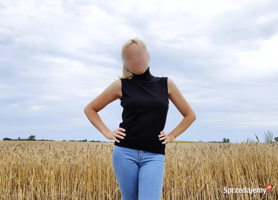 Czarny golf GAP sweter M 38 bawełna bluzka Szczecin