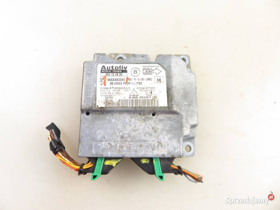 MODUŁ AIRBAG PEUGEOT 307 SW 9653493380