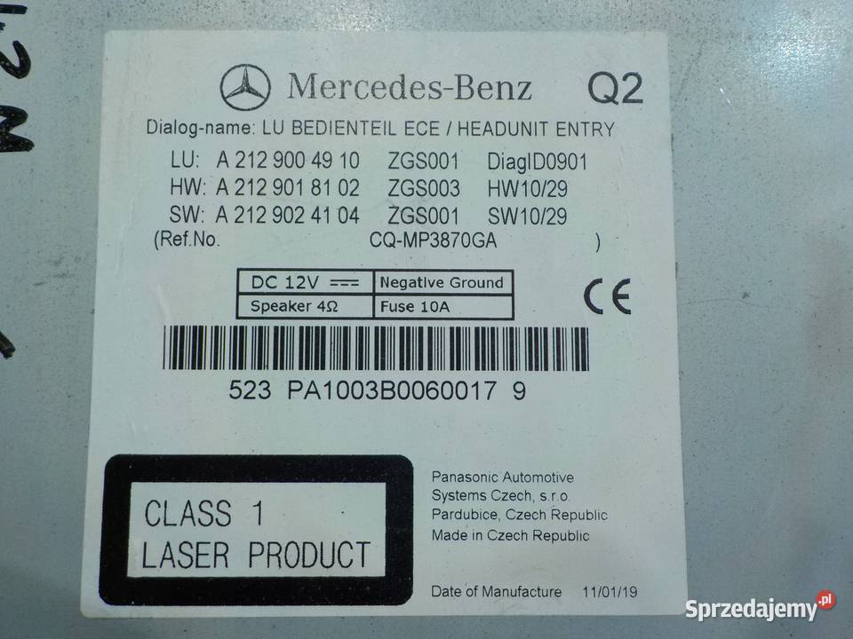 MERCEDES E W212 LIFT I 21 CDI AUT 11r KOMBI 5D mazowieckie