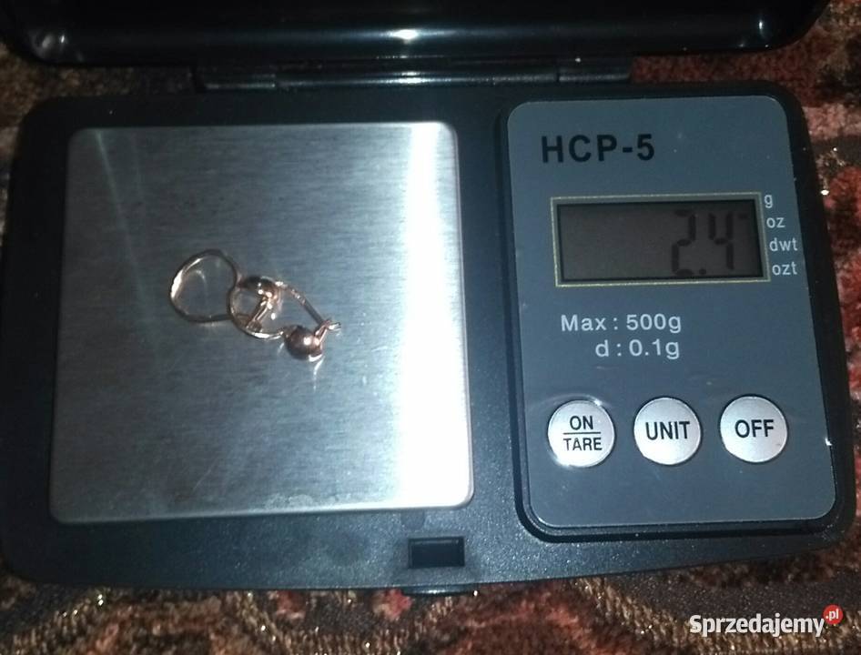 Złote kolczyki kulki p583 Blachownia