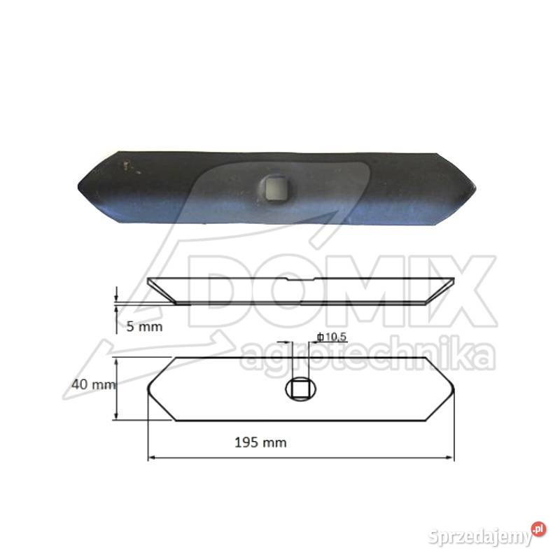 Redliczka prosta 1otw 40x5x195mm 550122 VRFD Kawnice