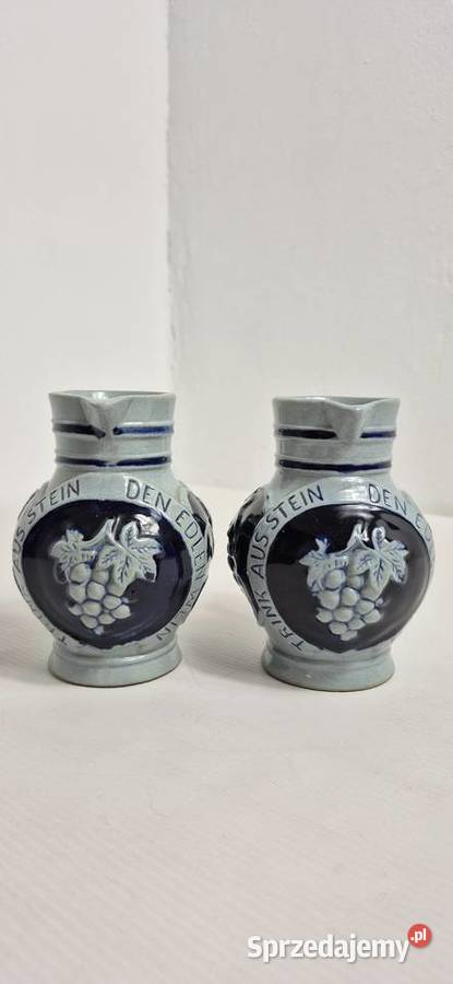 Zestaw 2 Dzbanków do Wina Kamionka Westerwald lubelskie Biłgoraj