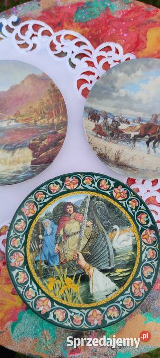 Kolekcjonerski talerz porcelanowy sygnowany