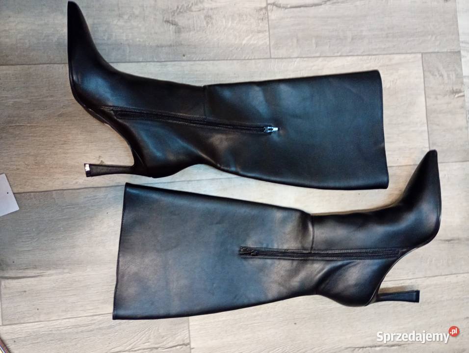 40 ASOS Design czarne Kozaki szpilki wieczorowe 26cm Kraków