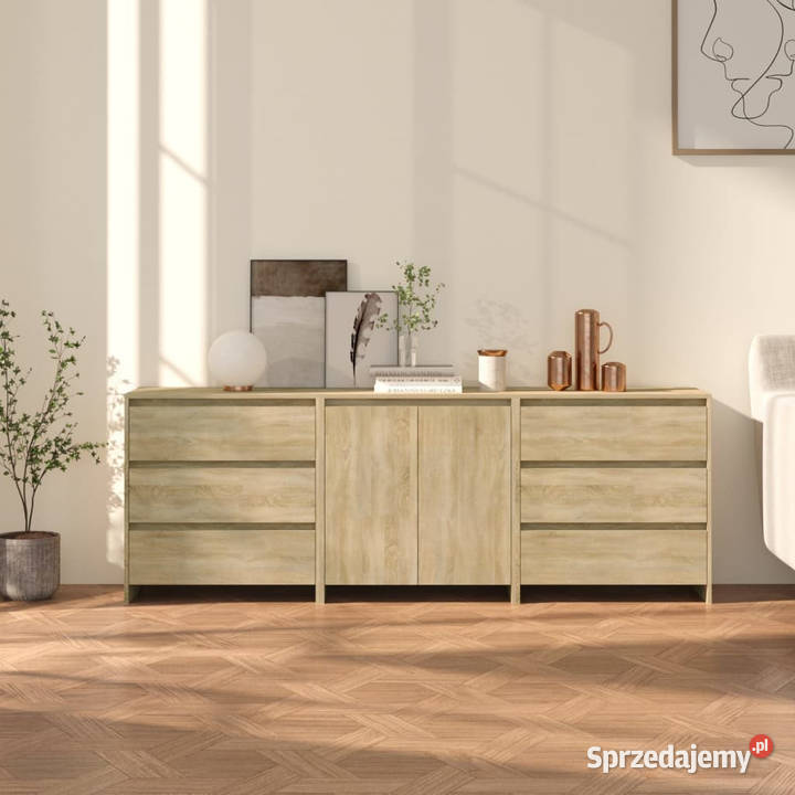 3częściowa szafka boczna dąb sonoma materiał Meble mazowieckie Warszawa