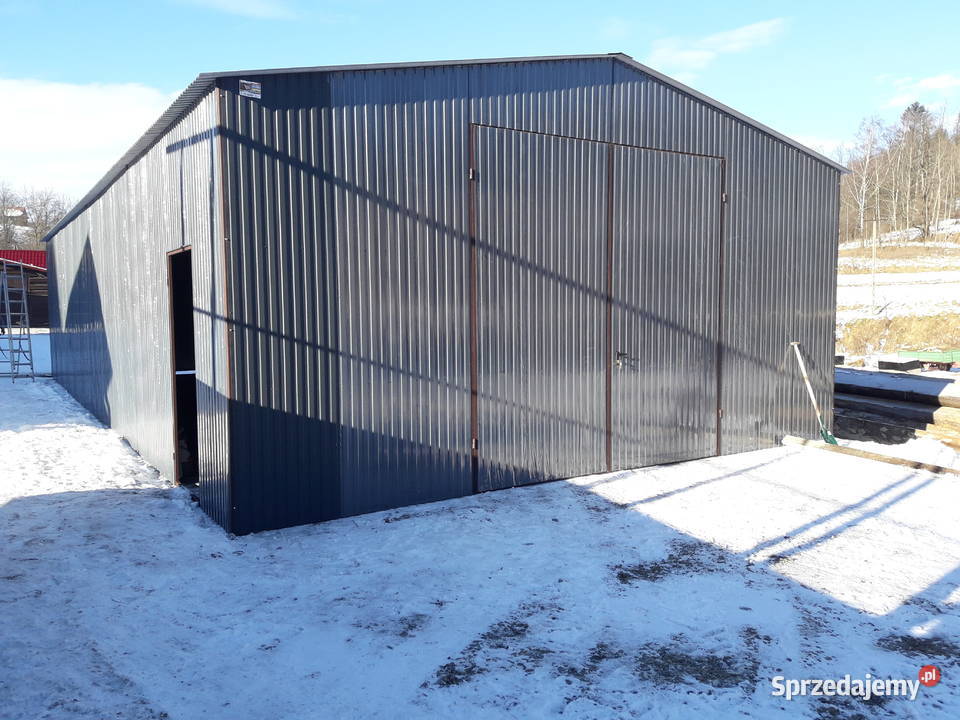 Garaż Blaszany 11x8m Wiata Hala Magazyn Rolniczy świętokrzyskie Jędrzejów sprzedam
