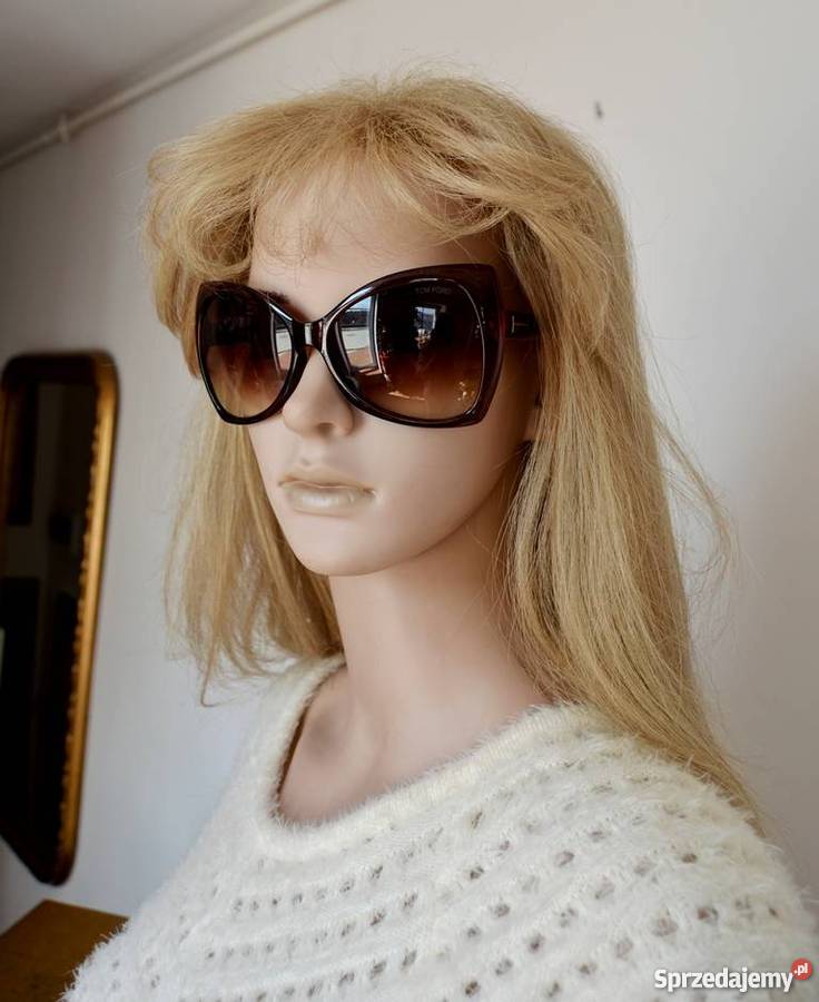 TOM FORD OKULARY PRZECIWSŁONECZNE BRĄZ CZARNE Bydgoszcz