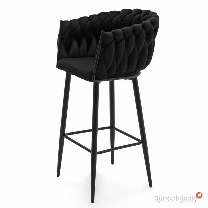 Czarny Hoker Tapicerowany Latina Wysyłka 24H Tarchały Małe