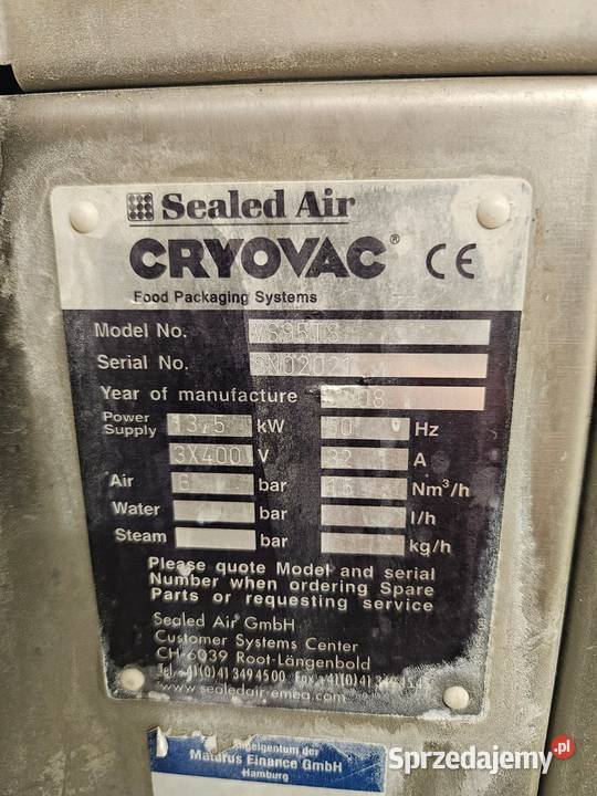 Linia do pakowania Cryovac VS95TS Webomatic STB Krotoszyn