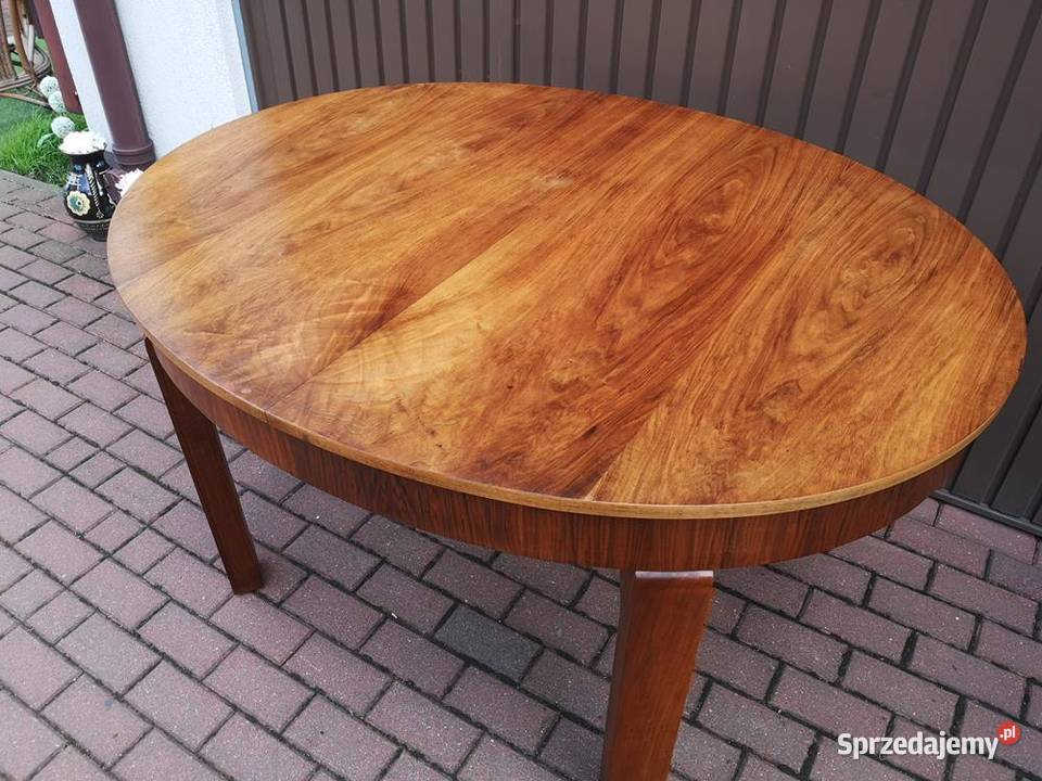 Stół Orzech Antyk Stary Rozkładany Duży Swarzędz sprzedam