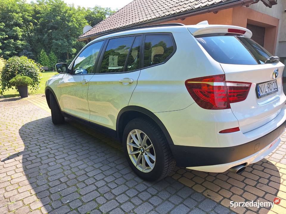 BMW X3 F25 z 2013r 20 diesel 184 automat napęd 4 regulowane zawieszenie warmińsko-mazurskie