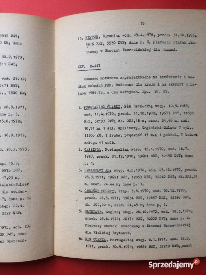 144 Katalog Statków Stoczni Szczecińskiej 1950 Antykwariat zachodniopomorskie