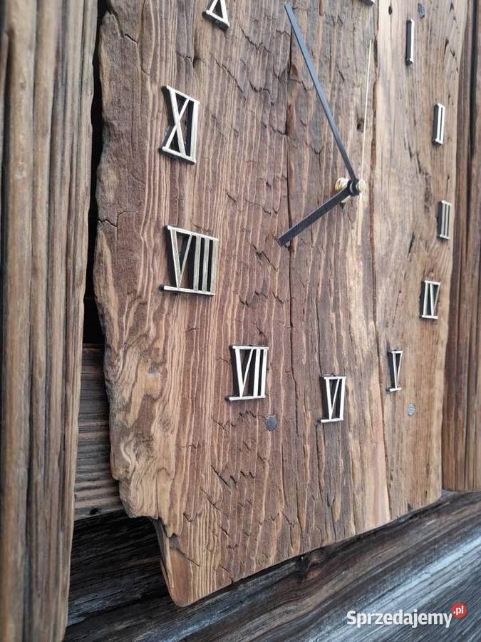 Zegar ze starego drewna Dom i Ogród Kamieńczyk