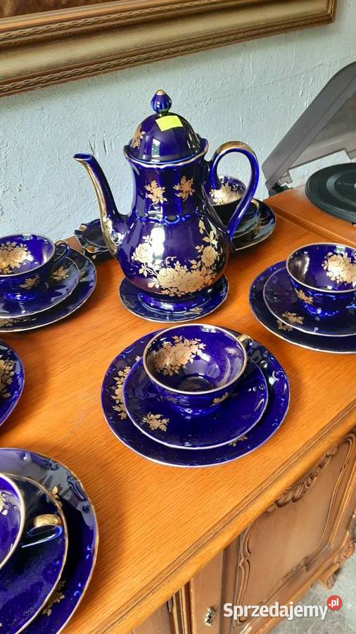 Zestaw kawowy Porcelana kobalt Tarnogród