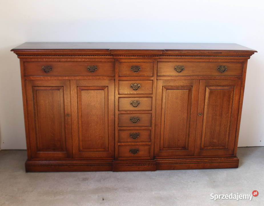 Komoda drewniana bufet sygnowana manufaktura Nowy Sącz