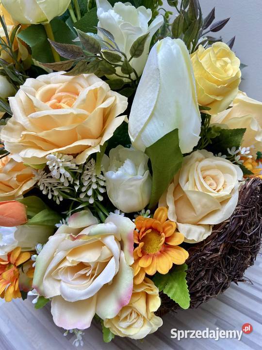 Kompozycja kwiaty sztuczne Kalisz