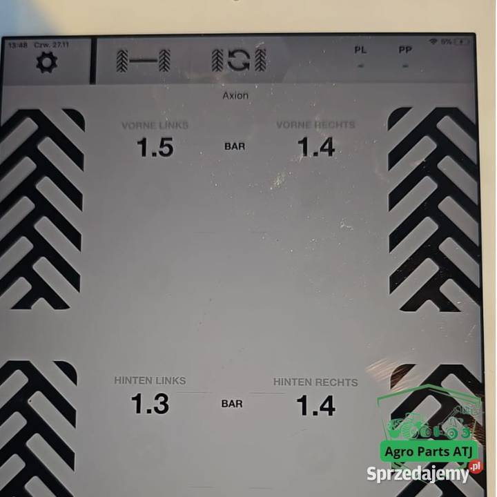 System pompowania opon CLAAS CTIC Claas AXION