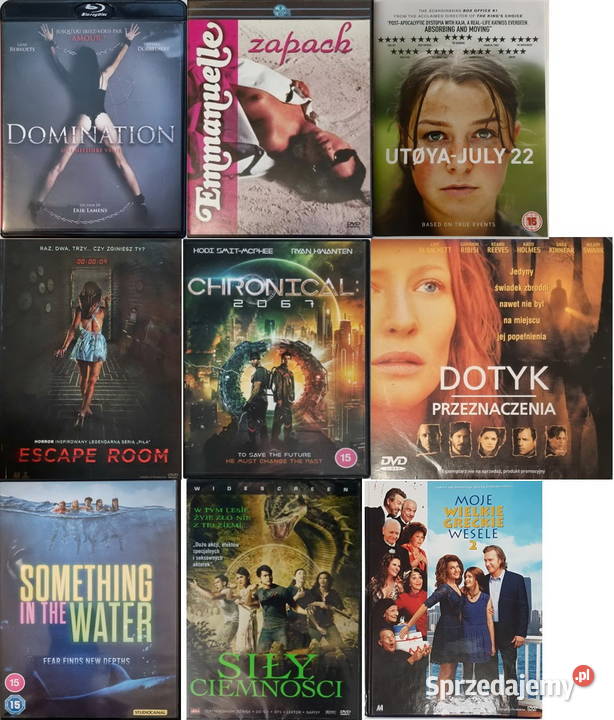 Zestaw 8 Filmów Bluray DVD Filmy Sosnowiec