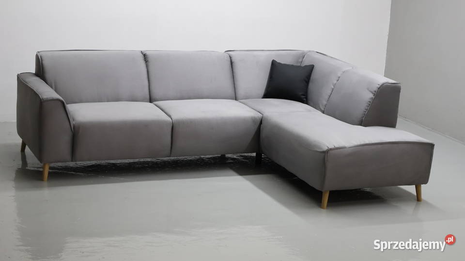 TLY NOWOCZESNY NAROŻNIK kanapa sofa popielata
