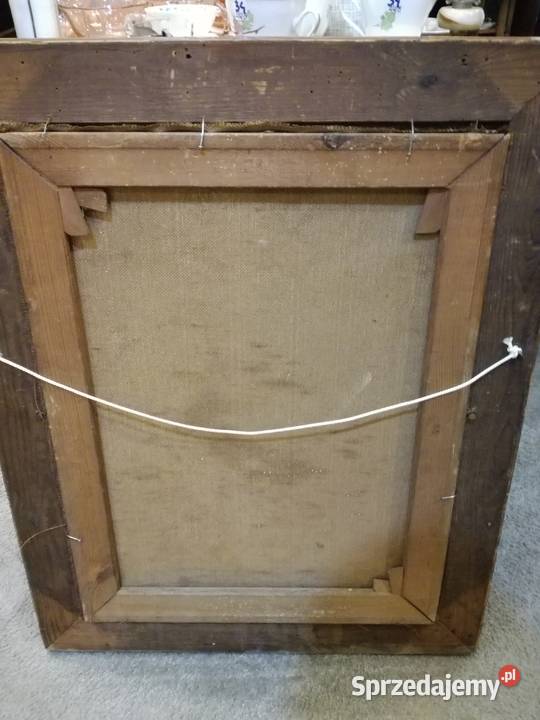 STARY OBRAZ OLEJ SKRZYPEK BRONOWICKI