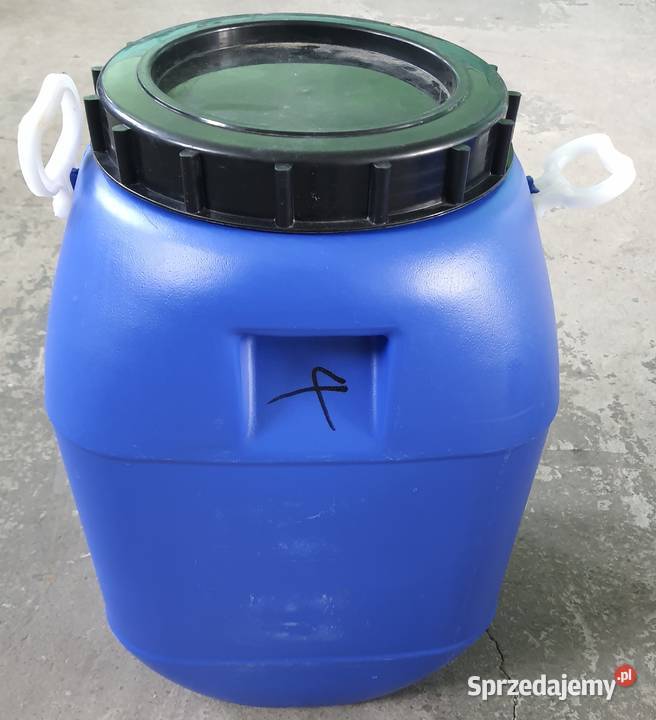 Beczka plastikowa używana 60L z uszami Dom i Ogród Walichnowy
