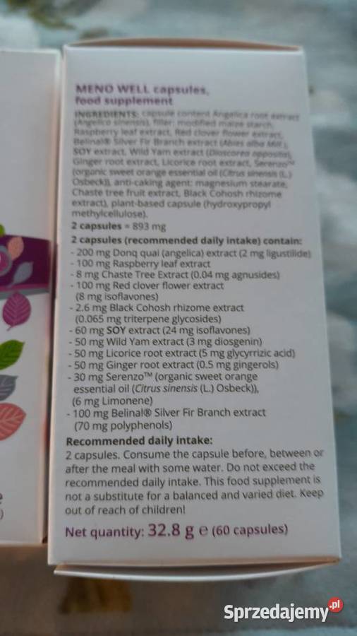 MenoWELL skutecznie ŁAGODZI OBJAWY MENOPAUZY 100 mazowieckie Warszawa